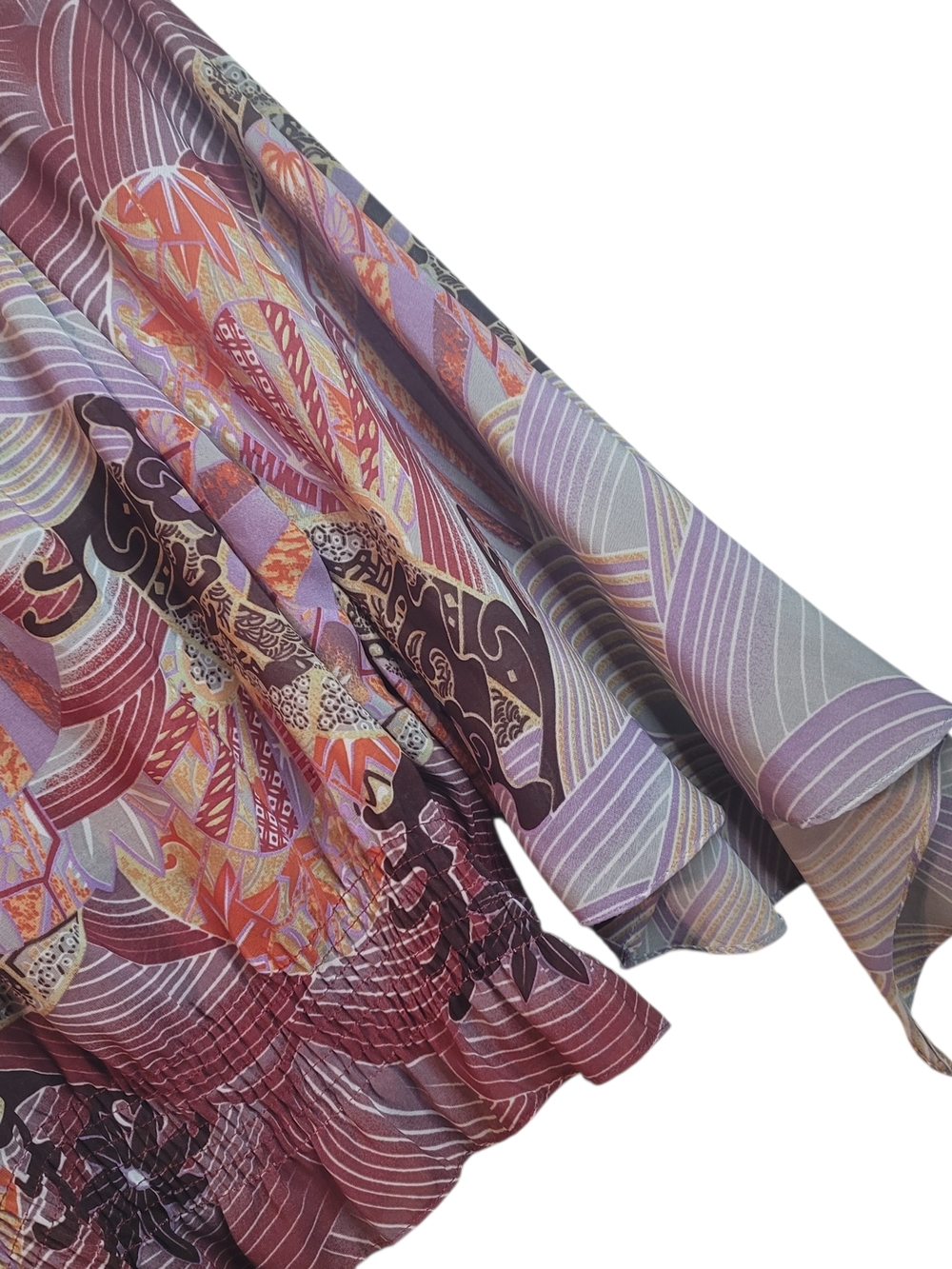 VINTAGE Boho-style Sheer Blouse  SIZE (L) - Picture 3 of 4